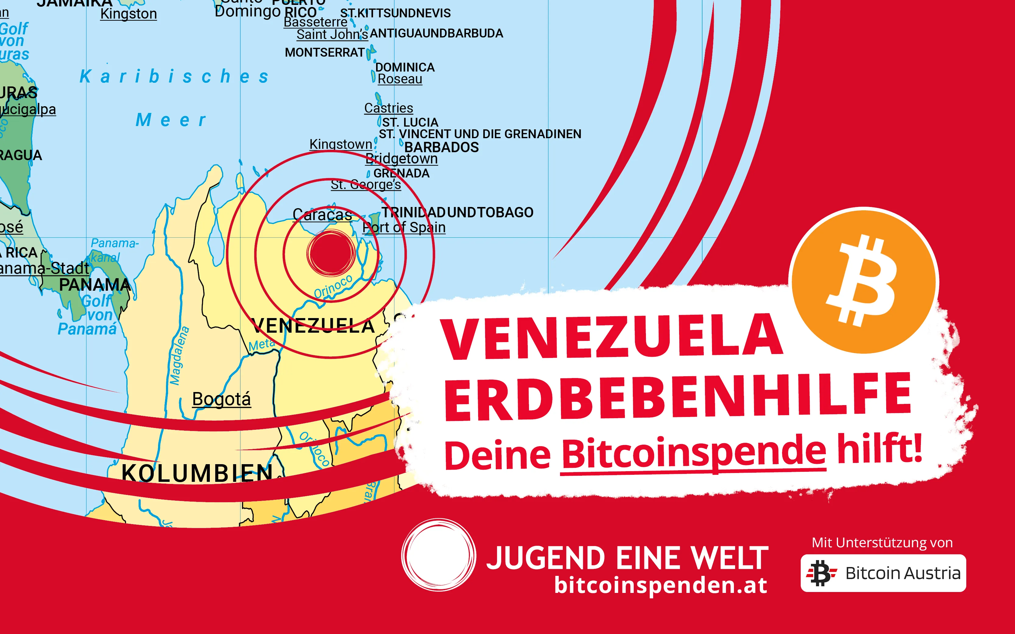 Bitcoin Venezuela Erdbebenhilfe